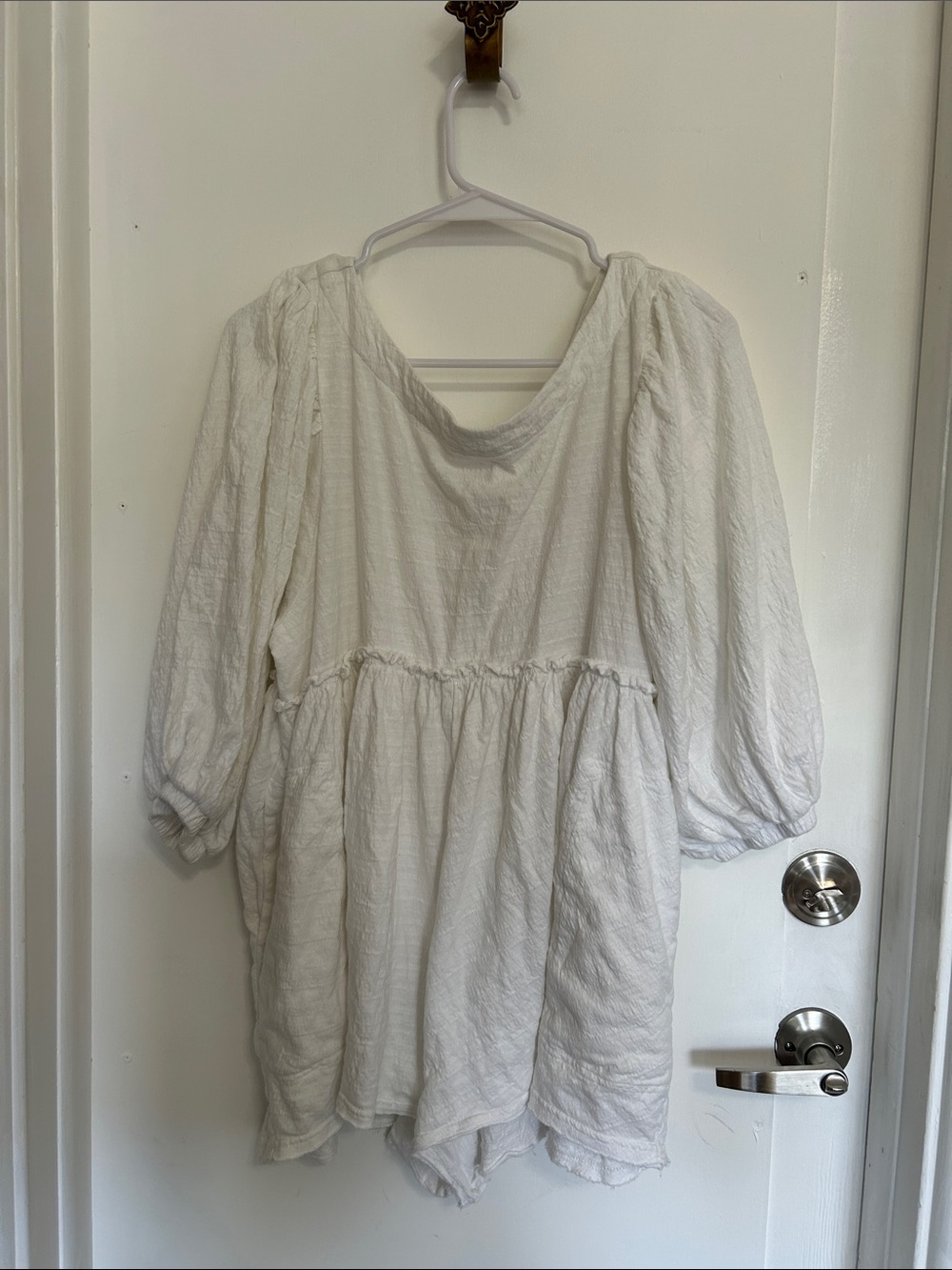 Free People White Baby doll romper